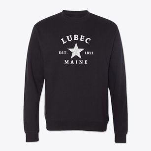 Lubec Maine Star Crewneck Sweatshirt
