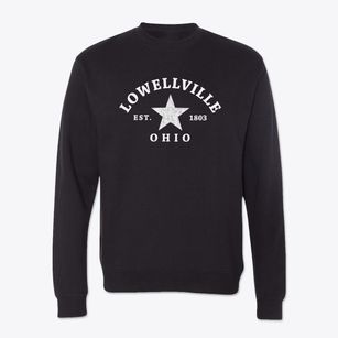 Lowellville Ohio Star Crewneck Sweatshirt