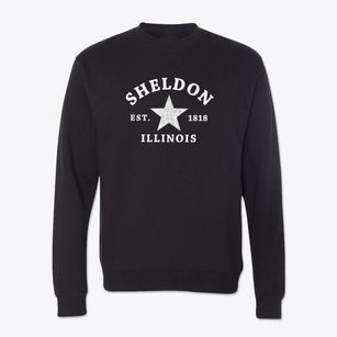Sheldon Illinois Star Crewneck Sweatshirt