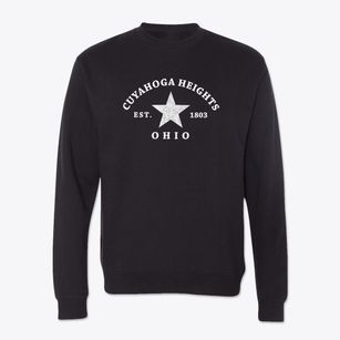 Cuyahoga Heights Ohio Star Crewneck Sweatshirt