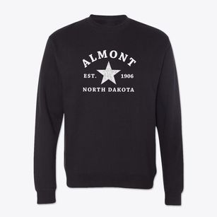 Almont North Dakota Star Crewneck Sweatshirt