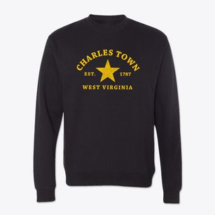 Charles Town West Virginia Star Crewneck Sweatshirt