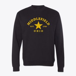Middlefield Ohio Star Crewneck Sweatshirt