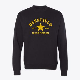 Deerfield Wisconsin Star Crewneck Sweatshirt