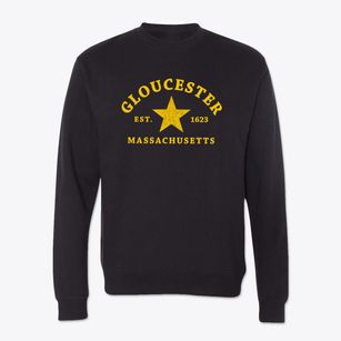 Gloucester Massachusetts Star Crewneck Sweatshirt