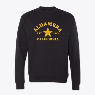 Alhambra California Star Crewneck Sweatshirt