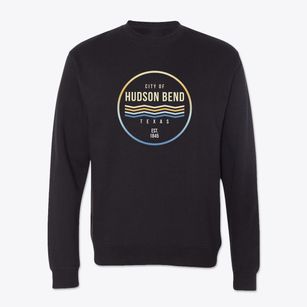 Hudson Bend Texas Color Fade Crewneck Sweatshirt