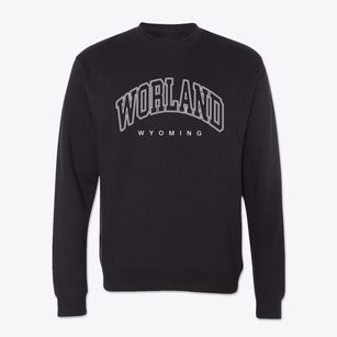 Worland Wyoming Inline Crewneck Sweatshirt