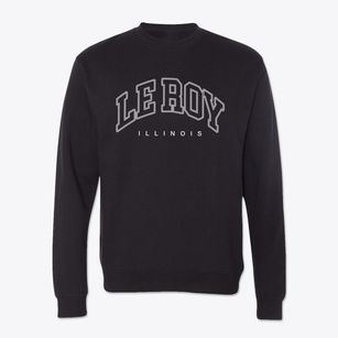 Le Roy Illinois Inline Crewneck Sweatshirt
