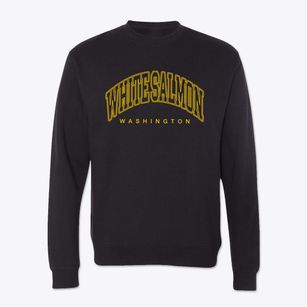 White Salmon Washington Inline Crewneck Sweatshirt