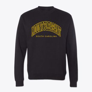 Mount Pleasant South Carolina Inline Crewneck Sweatshirt