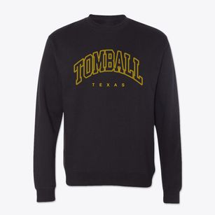 Tomball Texas Inline Crewneck Sweatshirt