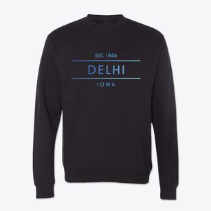 Delhi Iowa Horizon Crewneck Sweatshirt