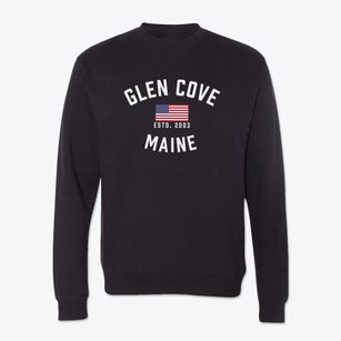 Glen Cove Maine Patriot Crewneck Sweatshirt