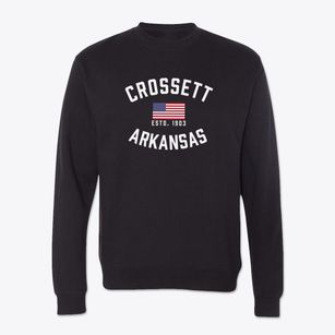 Crossett Arkansas Patriot Crewneck Sweatshirt
