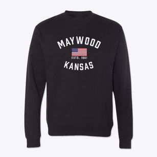 Maywood Kansas Patriot Crewneck Sweatshirt