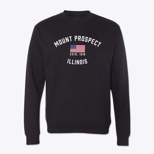 Mount Prospect Illinois Patriot Crewneck Sweatshirt