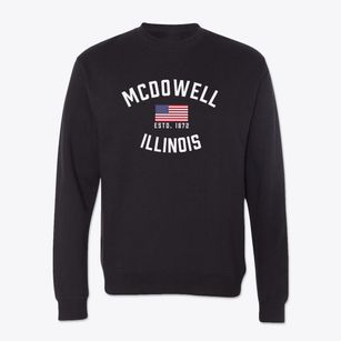 Mcdowell Illinois Patriot Crewneck Sweatshirt