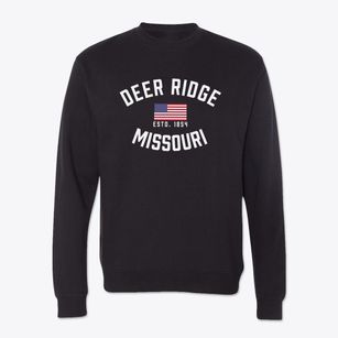 Deer Ridge Missouri Patriot Crewneck Sweatshirt