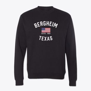 Bergheim Texas Patriot Crewneck Sweatshirt