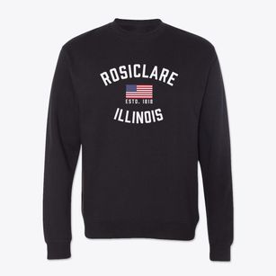 Rosiclare Illinois Patriot Crewneck Sweatshirt