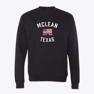 Mclean Texas Patriot Crewneck Sweatshirt