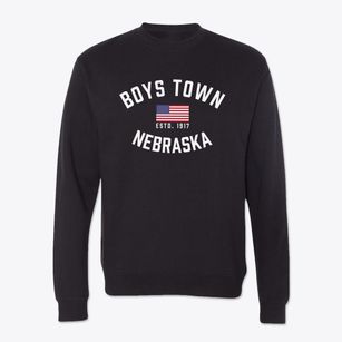 Boys Town Nebraska Patriot Crewneck Sweatshirt