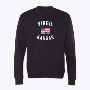 Virgil Kansas Patriot Crewneck Sweatshirt