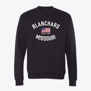 Blanchard Missouri Patriot Crewneck Sweatshirt