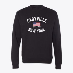 Cadyville New York Patriot Crewneck Sweatshirt