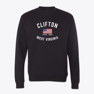 Clifton West Virginia Patriot Crewneck Sweatshirt