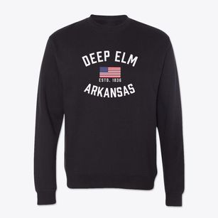 Deep Elm Arkansas Patriot Crewneck Sweatshirt