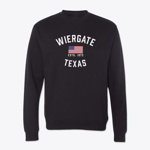 Wiergate Texas Patriot Crewneck Sweatshirt