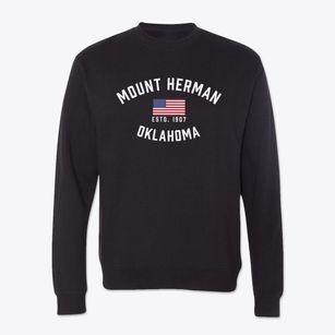 Mount Herman Oklahoma Patriot Crewneck Sweatshirt