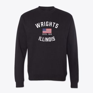 Wrights Illinois Patriot Crewneck Sweatshirt