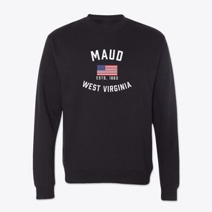 Maud West Virginia Patriot Crewneck Sweatshirt