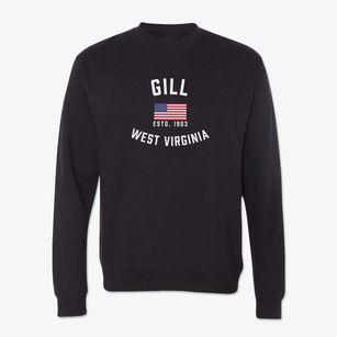 Gill West Virginia Patriot Crewneck Sweatshirt