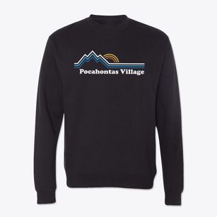 Pocahontas Village Virginia Mountain View Crewneck Sweatshirt