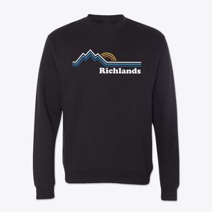 Richlands North Carolina Mountain View Crewneck Sweatshirt