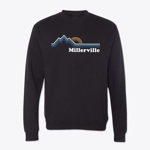 Millerville Minnesota Mountain View Crewneck Sweatshirt
