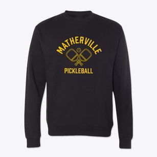 Matherville Illinois Pickleball Crewneck Sweatshirt