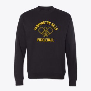 Farmington Hills Michigan Pickleball Crewneck Sweatshirt