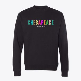 Chesapeake Virginia Color Pop Crewneck Sweatshirt