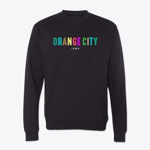 Orange City Iowa Color Pop Crewneck Sweatshirt