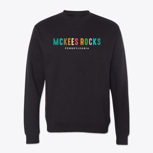 Mckees Rocks Pennsylvania Color Pop Crewneck Sweatshirt