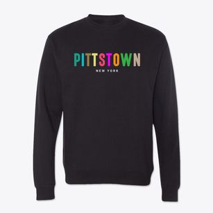Pittstown New York Color Pop Crewneck Sweatshirt