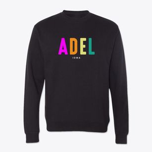 Adel Iowa Color Pop Crewneck Sweatshirt