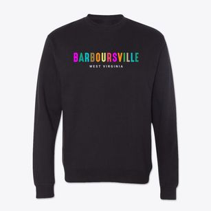 Barboursville West Virginia Color Pop Crewneck Sweatshirt