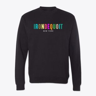 Irondequoit New York Color Pop Crewneck Sweatshirt