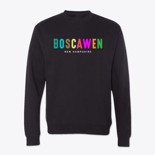 Boscawen New Hampshire Color Pop Crewneck Sweatshirt